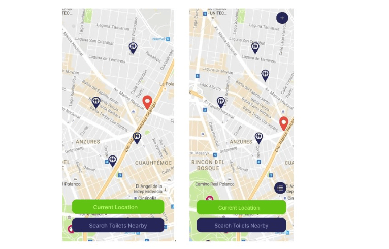 Gracie Sharma Chapagain's project: Public Toilet Locator - This mobile app tackles the challenge of locating...
